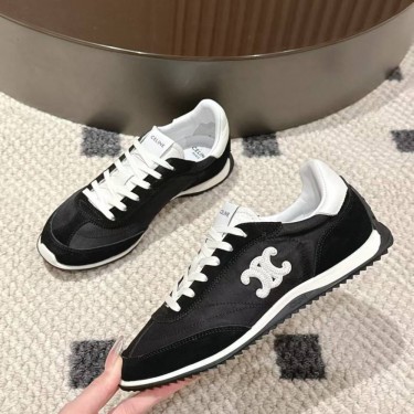 Кеды CELINE RACER с отделкой Triomphe из замши и кожи