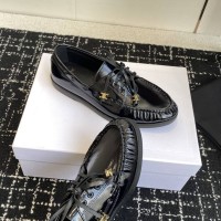 Лоферы CELINE LUCO из полированной кожи