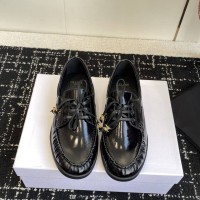 Лоферы CELINE LUCO из полированной кожи