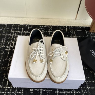 Лоферы CELINE LUCO из полированной кожи