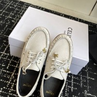 Лоферы CELINE LUCO из полированной кожи