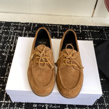 Лоферы CELINE LUCO из полированной кожи