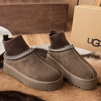 Зимние угги UGG Tazzette с трикотажной вставкой
