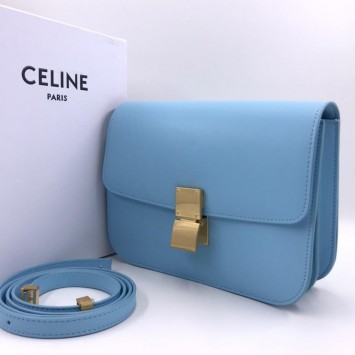 Сумка Celine Classic Box голубая