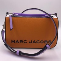 Сумка The Box 23 Marc Jacobs оранжевая с сиреневым ремнем