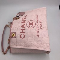 Сумка Chanel пляжная розовая