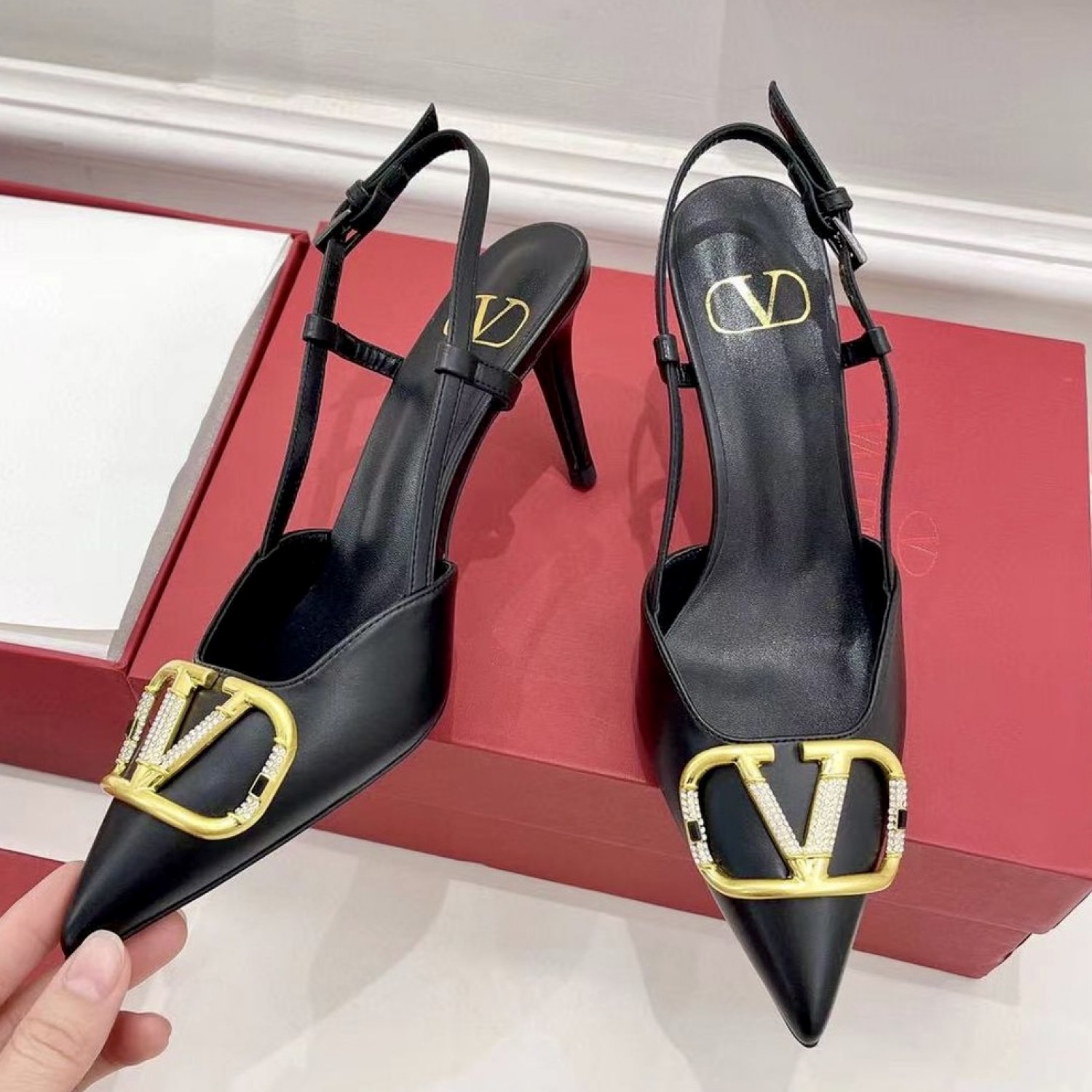 Кожаные туфли Valentino VLogo Signature
