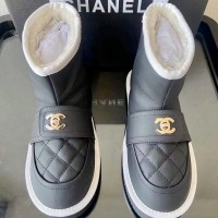 Зимние угги Chanel стеганные