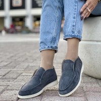 Замшевые ботинки Loro Piana Open Walk
