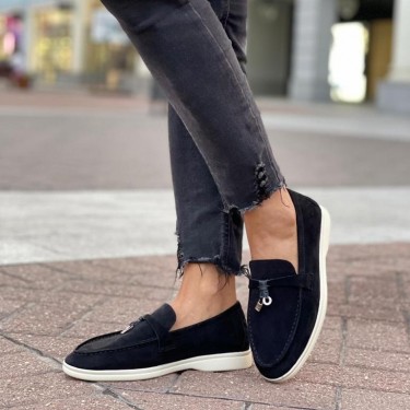 Замшевые лоферы Loro Piana Summer Charms Walk