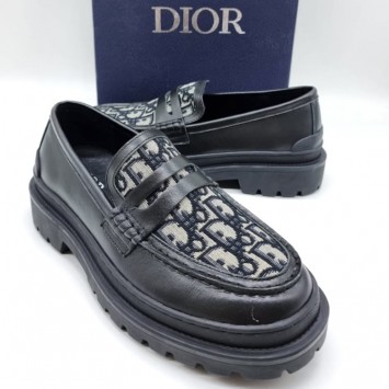 Кожаные лоферы Dior Academy