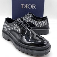 Кожаные лоферы Dior Academy со шнуровкой