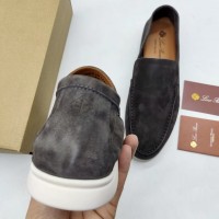 Замшевые лоферы Loro Piana Summer Walk