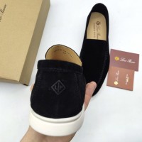 Замшевые лоферы Loro Piana Summer Walk