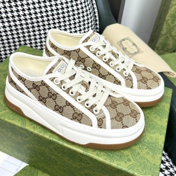 Кроссовки Gucci Canvas Platform PREMIUM качества