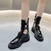 Кожаные ботинки Givenchy с пряжками