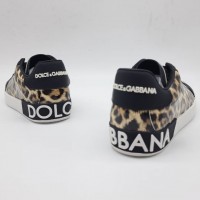 Кеды Dolce & Gabbana Portofino с леопардовым принтом