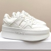 Кожаные кроссовки Celine на платформе