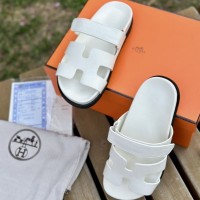 Кожаные шлепанцы Hermes Chypre