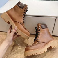 Кожаные ботинки Prada с логотипом PREMIUM качества