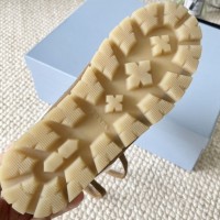 Зимние замшевые кеды Prada с мехом