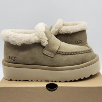 Зимние угги UGG с меховой отделкой