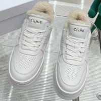 Зимние кроссовки Celine на платформе