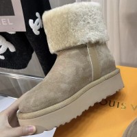 Зимние ботинки Louis Vuitton Aspen с пушистым воротником