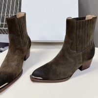 Замшевые казаки Celine с эластичными вставками PREMIUM качества