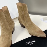 Замшевые казаки Celine с эластичными вставками PREMIUM качества