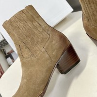 Замшевые казаки Celine с эластичными вставками PREMIUM качества
