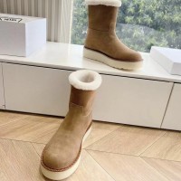 Зимние ботинки Prada с меховой отделкой PREMIUM качества