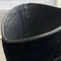 Замшевые сапоги Chanel с логотипом PREMIUM качества