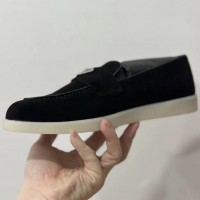 Замшевые лоферы Prada с логотипом PREMIUM качества