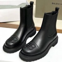 Кожаные челси Balenciaga логотипом BB