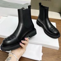 Кожаные челси Balenciaga логотипом BB