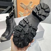 Кожаные ботинки Balenciaga со шнуровкой