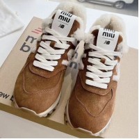 Зимние кроссовки New Balance 574 x Miu Miu PREMIUM качества