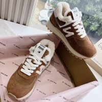 Зимние кроссовки New Balance 574 x Miu Miu PREMIUM качества