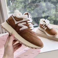 Зимние кроссовки New Balance 574 x Miu Miu PREMIUM качества