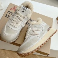 Зимние кроссовки New Balance 574 x Miu Miu PREMIUM качества