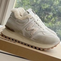 Зимние кроссовки New Balance 574 x Miu Miu PREMIUM качества