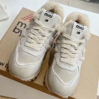 Зимние кроссовки New Balance 574 x Miu Miu PREMIUM качества