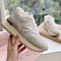 Зимние кроссовки New Balance 574 x Miu Miu PREMIUM качества