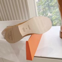 Кожаные сапоги Hermes в жокейском стиле PREMIUM качества