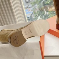 Замшевые сапоги Hermes в жокейском стиле PREMIUM качества