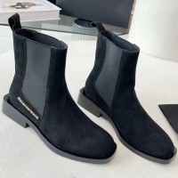 Замшевые челси Alexander Wang с логотипом