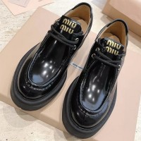 Кожаные ботинки Miu Miu PREMIUM качества