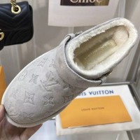 Клоги Louis Vuitton Aspen с мехом