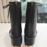 Кожаные ботинки Dior со шнуровкой 